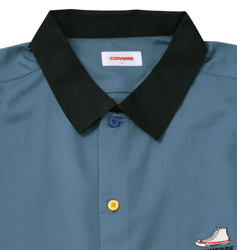 大きいサイズ メンズ CONVERSE (コンバース) ポリツイル半袖シャツ
                        