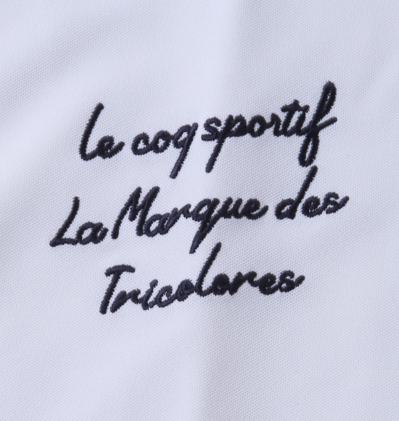 大きいサイズ メンズ LE COQ SPORTIF (ルコックスポルティフ) ヘランカSUNSCREEN鹿の子半袖ポロシャツ 胸の刺繍