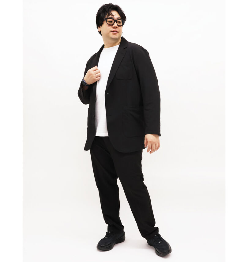 大きいサイズ メンズ H by FIGER (エイチバイフィガー) 2WAYストレッチジャケット
                        コーディネート例