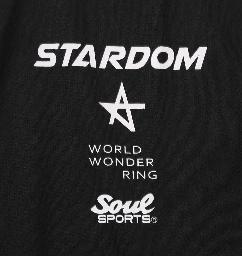 大きいサイズ メンズ STARDOM×SOUL SPORTS (スターダム×ソウルスポーツ) レフェリー半袖ポロシャツ
胸プリント