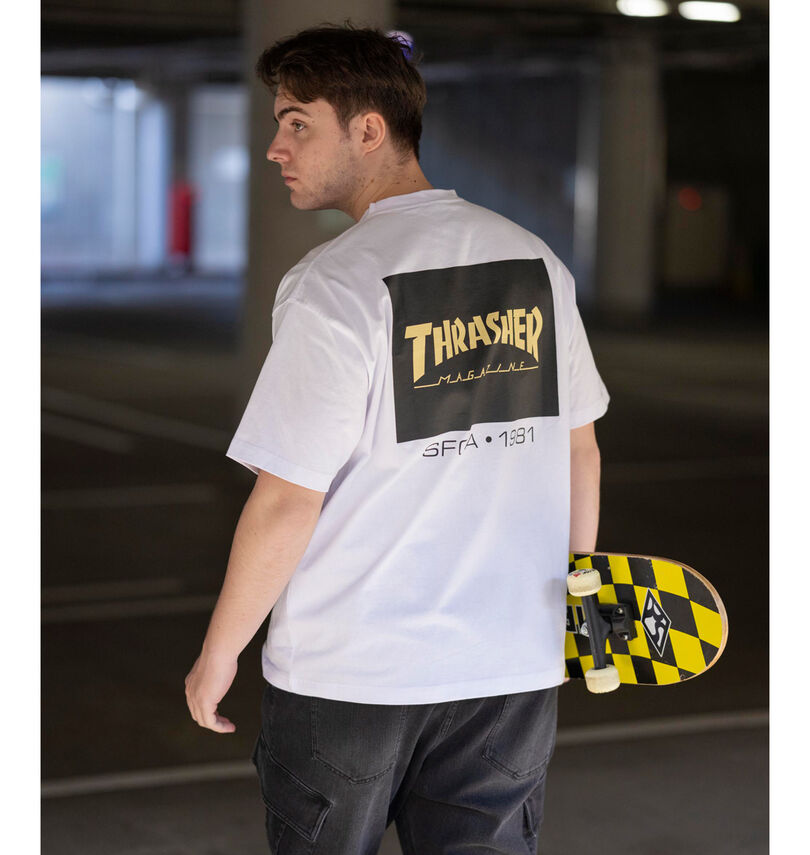 大きいサイズ メンズ THRASHER (スラッシャー) 半袖Tシャツ