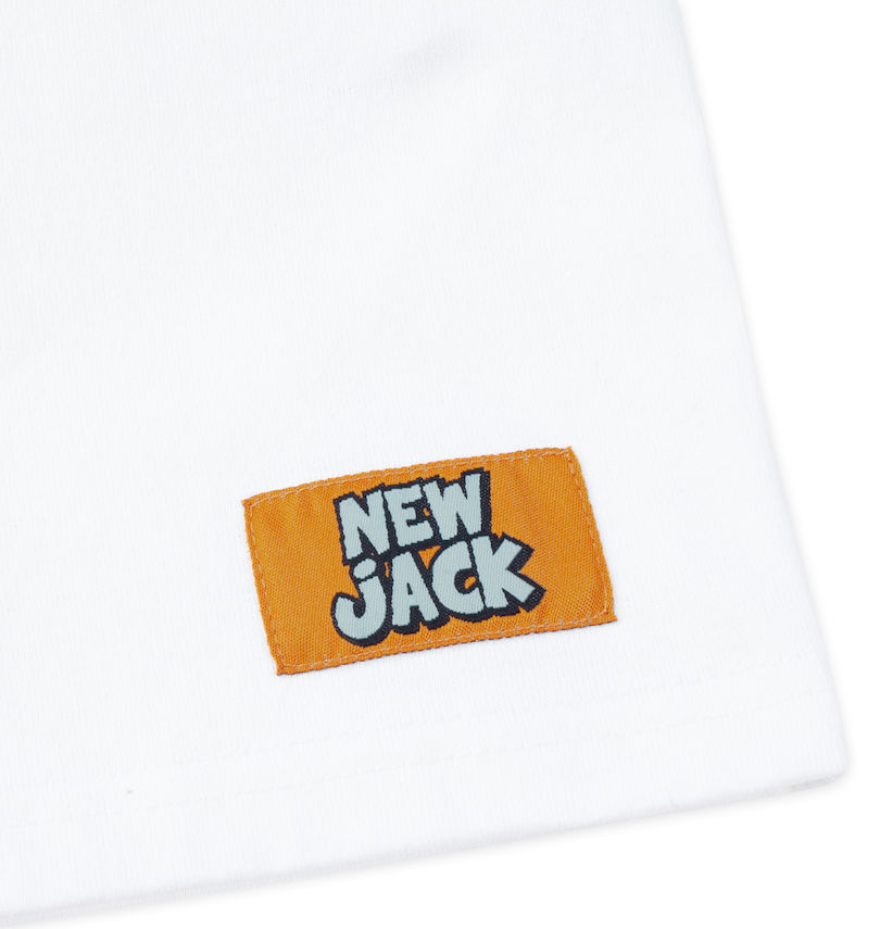 大きいサイズ メンズ ATC×NEW JACK (エーティーシー×ニュージャック) スプレーボーイ柄天竺半袖Tシャツ 裾ピスネーム
