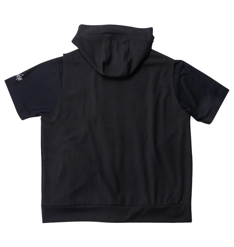 大きいサイズ メンズ in the attic (インジアティック) ジャガードノースリーブパーカー+半袖Tシャツ バックスタイル