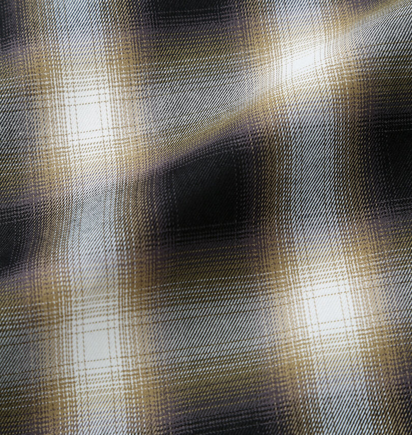 大きいサイズ メンズ OUTDOOR PRODUCTS (アウトドア プロダクツ) チェックオープンカラー半袖シャツ
                        生地拡大