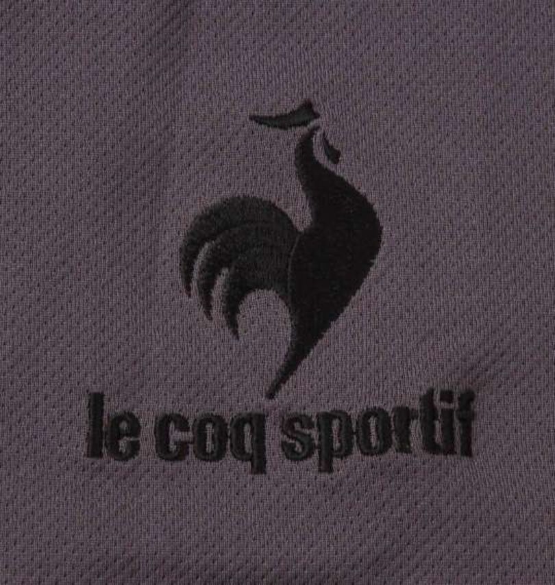 大きいサイズ メンズ LE COQ SPORTIF (ルコックスポルティフ) ハーフジップ半袖シャツ 刺繍