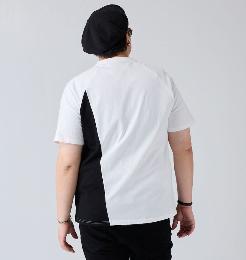 大きいサイズ メンズ Re:luxi (リラクシー) 切替半袖Tシャツ
                        