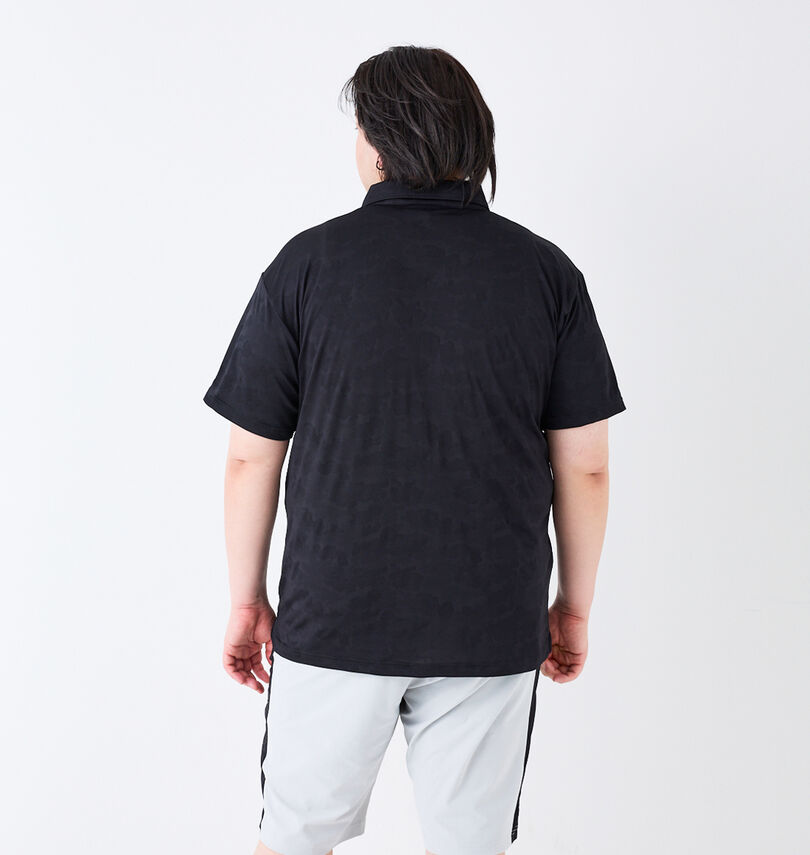 大きいサイズ メンズ FILA GOLF (フィラゴルフ) メッシュカモフラジャガード半袖シャツ