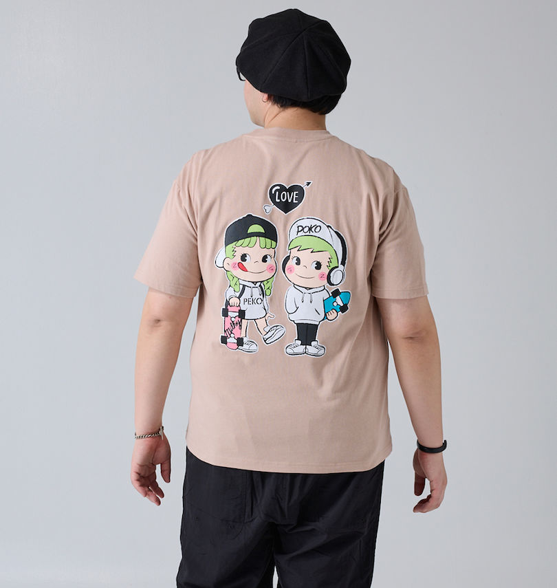 大きいサイズ メンズ PeKo&PoKo (ペコ アンド ポコ) 半袖Tシャツ
                        身長：182cm/バスト：123cm/着用サイズ：3L