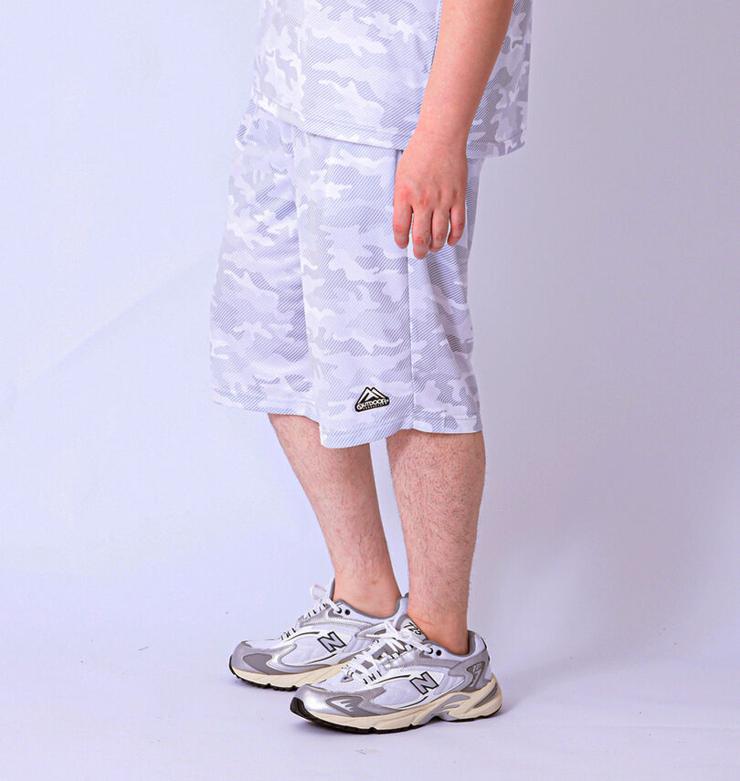 大きいサイズ メンズ OUTDOOR PRODUCTS (アウトドア プロダクツ) DRYメッシュカモフラ柄ハーフパンツ
                        