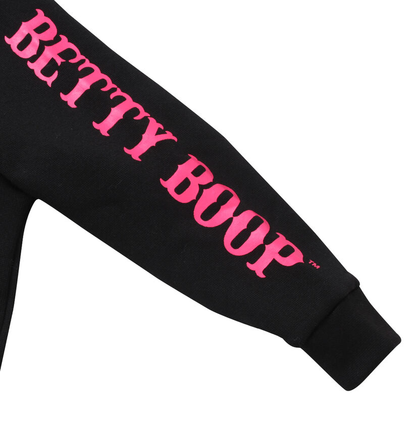 大きいサイズ メンズ BETTY BOOP (ベティ ブープ) フルジップパーカー
                        袖プリント