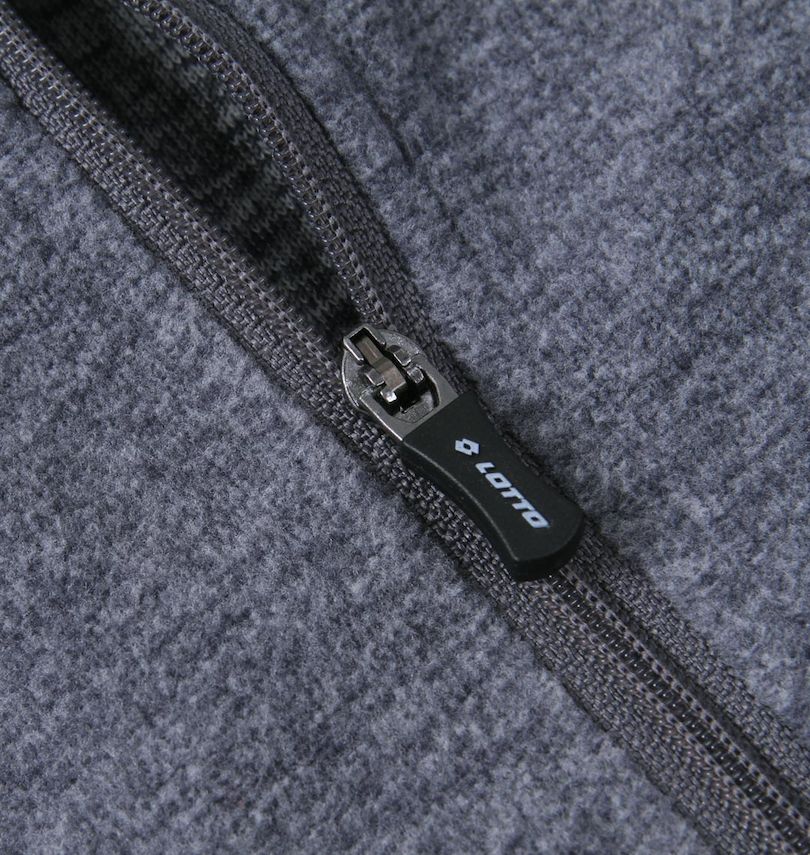 大きいサイズ メンズ LOTTO (ロット) ハーフジップ杢マイクロフリース
ロック機能付きファスナー