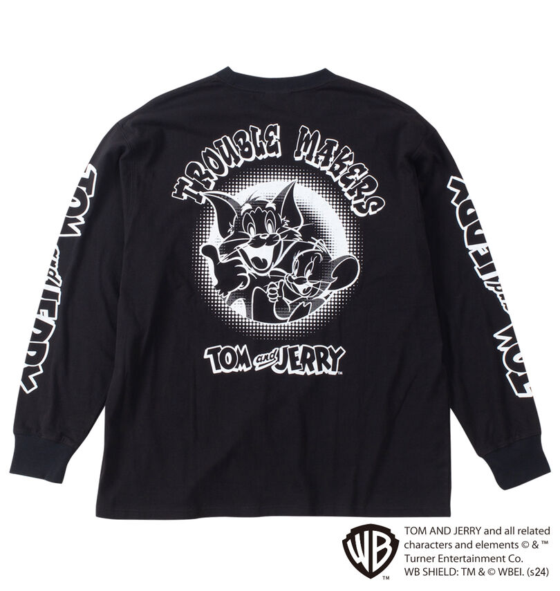 大きいサイズ メンズ TOM and JERRY (トムアンドジェリー) 天竺プリント長袖Tシャツ
バックスタイル