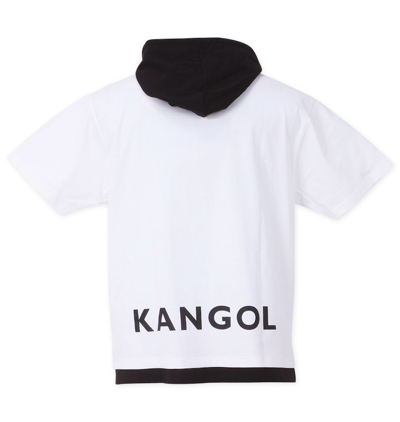 大きいサイズ メンズ KANGOL (カンゴール) 半袖Tパーカー バックスタイル