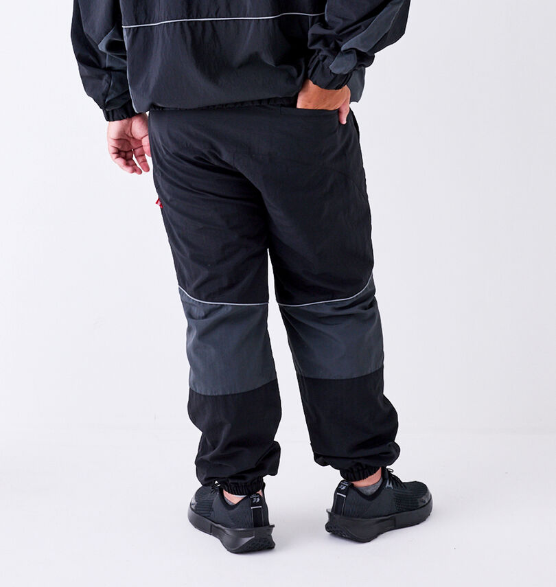 大きいサイズ メンズ THRASHER (スラッシャー) ナイロンワッシャー裏メッシュパンツ