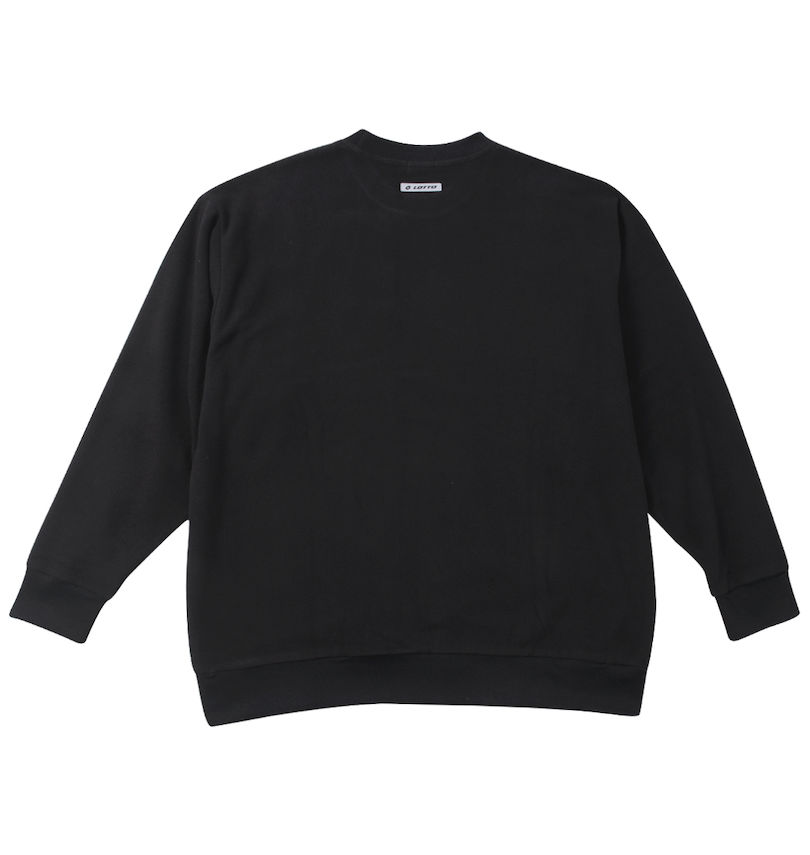 大きいサイズ メンズ LOTTO (ロット) メッシュ起毛裏フリースクルートレーナー
                        バックスタイル