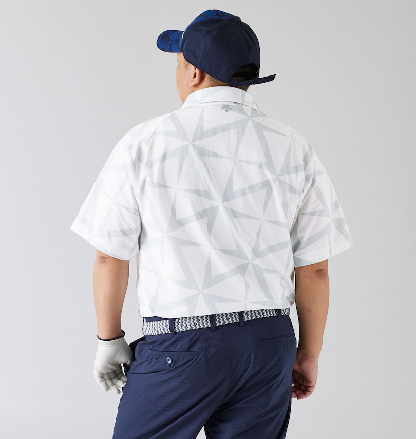 大きいサイズ メンズ SRIXON (スリクソン) 【松山プロ共同開発】ウインドミルプリント半袖シャツ 