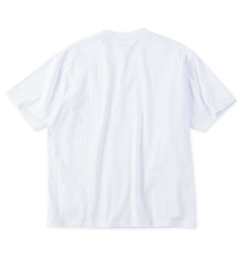 大きいサイズ メンズ NEW ERA (ニューエラ) レイズドフラッグロゴ刺繍半袖Tシャツ
                        バックスタイル