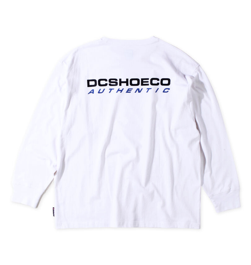 大きいサイズ メンズ DCSHOES (ディーシーシューズ) 23AUTHENTIC OBLIQUE LOGO長袖Tシャツ
バックスタイル
