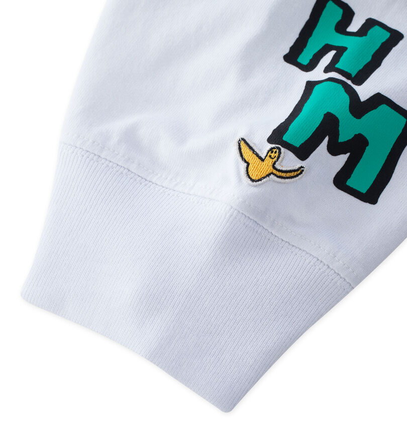 大きいサイズ メンズ (What it isNt) (ワットイットイズント) 半袖T×長袖TレイヤードTシャツ
長袖T袖口ワッペン+プリント