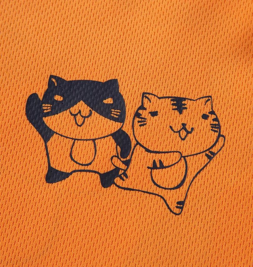 大きいサイズ メンズ NECOBUCHI-SAN (ネコブチサン) DRYハニカムメッシュ半袖Tシャツ
                        プリント