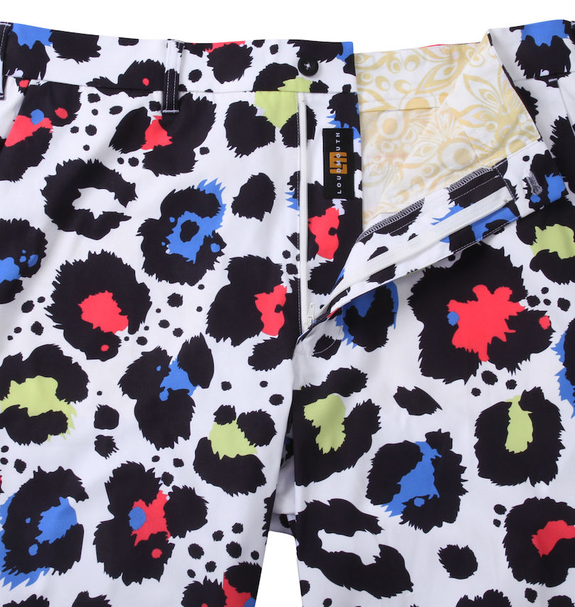 大きいサイズ メンズ LOUDMOUTH (ラウドマウス) ストレッチツイル柄ハーフパンツ
                        