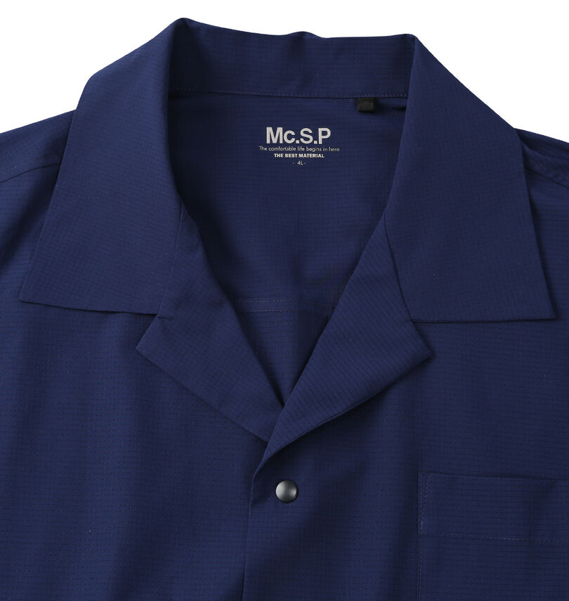 大きいサイズ メンズ Mc.S.P (エムシーエスピー) 半袖オープンカラーシャツ
                        