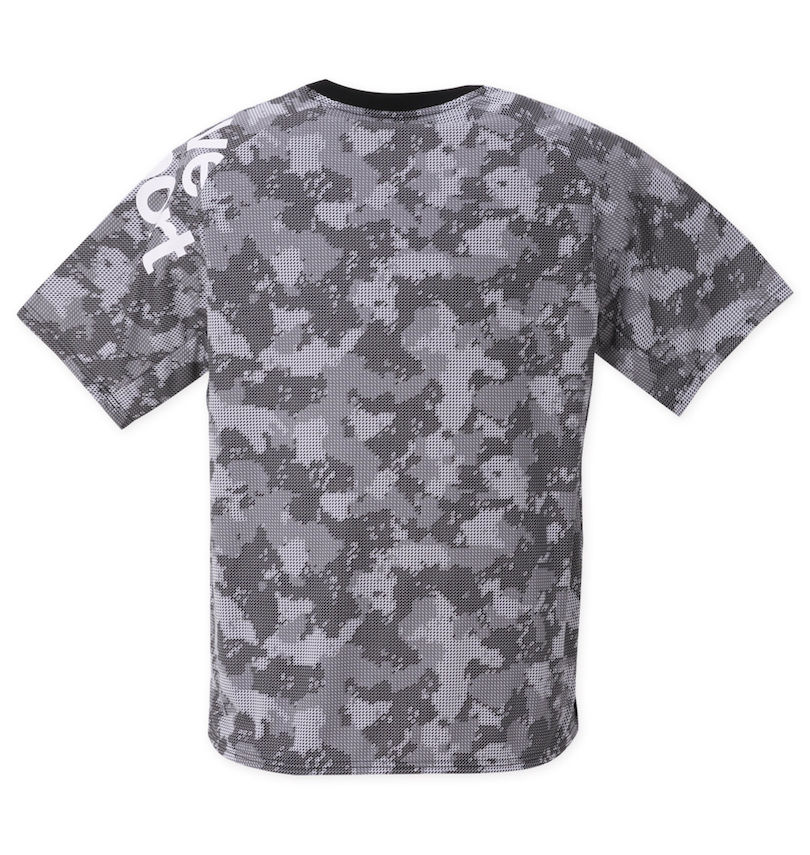大きいサイズ メンズ DESCENTE (デサント) ジャガードグラフィック半袖Tシャツ バックスタイル