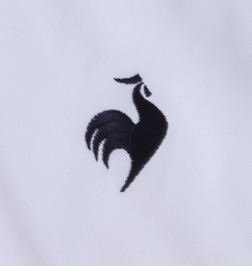 大きいサイズ メンズ LE COQ SPORTIF (ルコックスポルティフ) ヘランカSUNSCREEN鹿の子半袖ポロシャツ
                        胸の刺繍