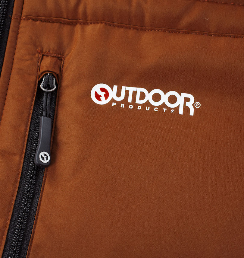 大きいサイズ メンズ OUTDOOR PRODUCTS (アウトドア プロダクツ) フルダルタフタ中綿キルトジャケット
                        胸ポケット