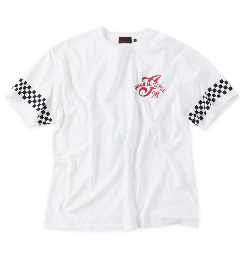 大きいサイズ メンズ INDIAN MOTOCYCLE (インディアンモトサイクル) 天竺プリント半袖Tシャツ
                        
