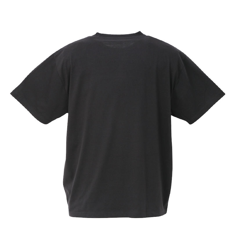 大きいサイズ メンズ 楽スマ (ラクスマ) 樽型半袖Tシャツ（袖丈20cm） バックスタイル