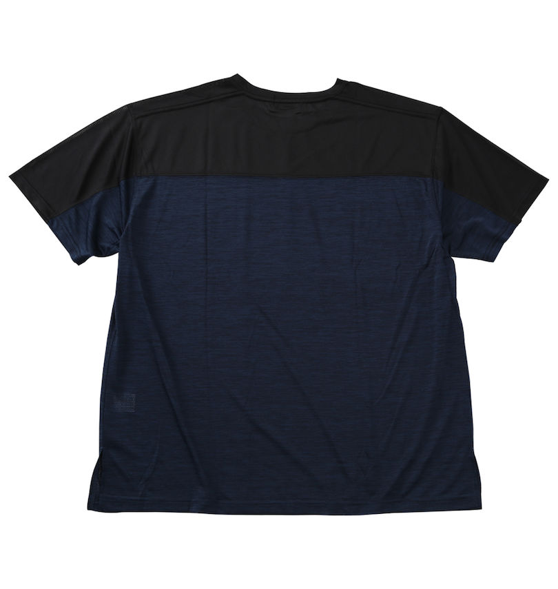 大きいサイズ メンズ EL.FO (エルフォ) DRYクルーネック切替半袖Tシャツ
                        バックスタイル