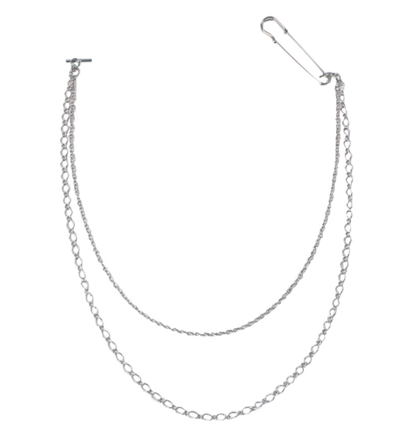 大きいサイズ メンズ PSYCHO NATION (サイコネーション) ネクタイ・チェーン付長袖シャツ
チェーン