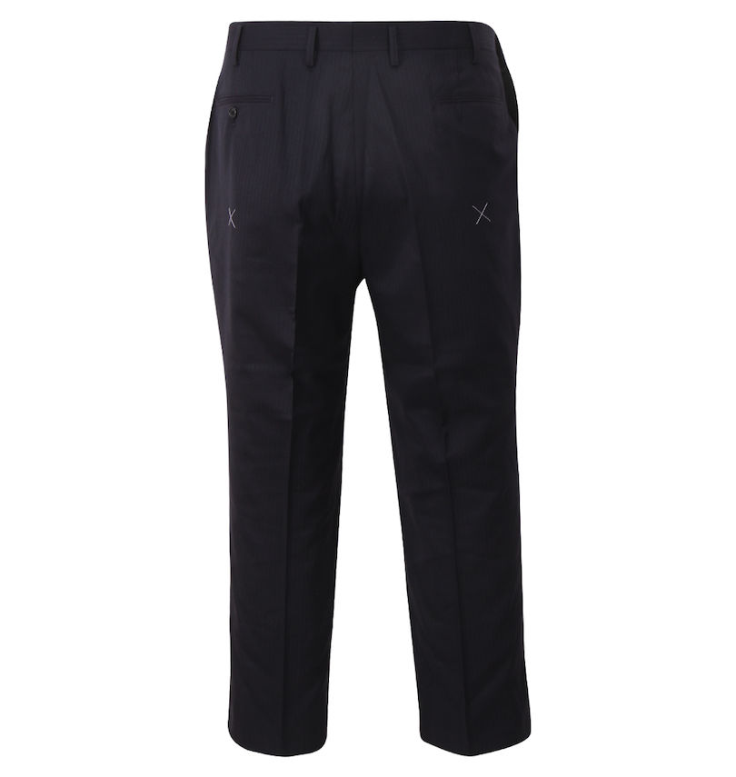 大きいサイズ メンズ MANCHES (マンチェス) 【大きいサイズのレンタルスーツ】ツータックアジャスター付パンツ(股下78㎝)
バックスタイル