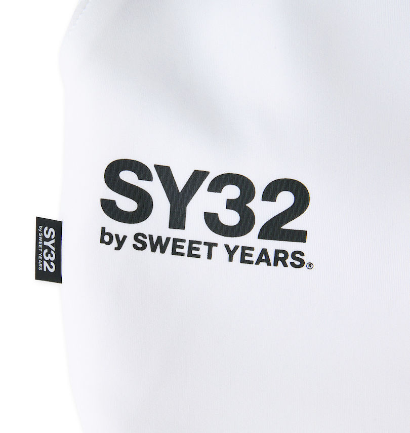 大きいサイズ メンズ SY32 by SWEET YEARS (エスワイサーティトゥバイスィートイヤーズ) ダブルニットエンボスカモシールドロゴパンツ プリント・再帰反射ピスネーム