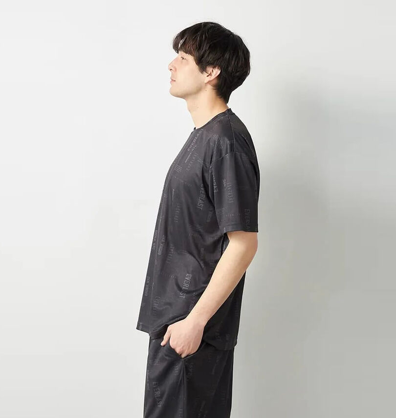 大きいサイズ メンズ EVERLAST (エバーラスト) 総柄プリント半袖Tシャツ
                        