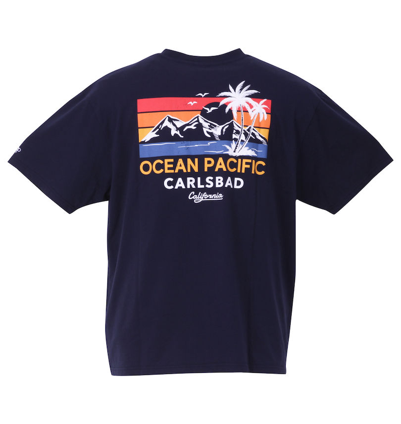 大きいサイズ メンズ OCEAN PACIFIC (オーシャンパシフィック) 天竺ポケット付半袖Tシャツ バックスタイル