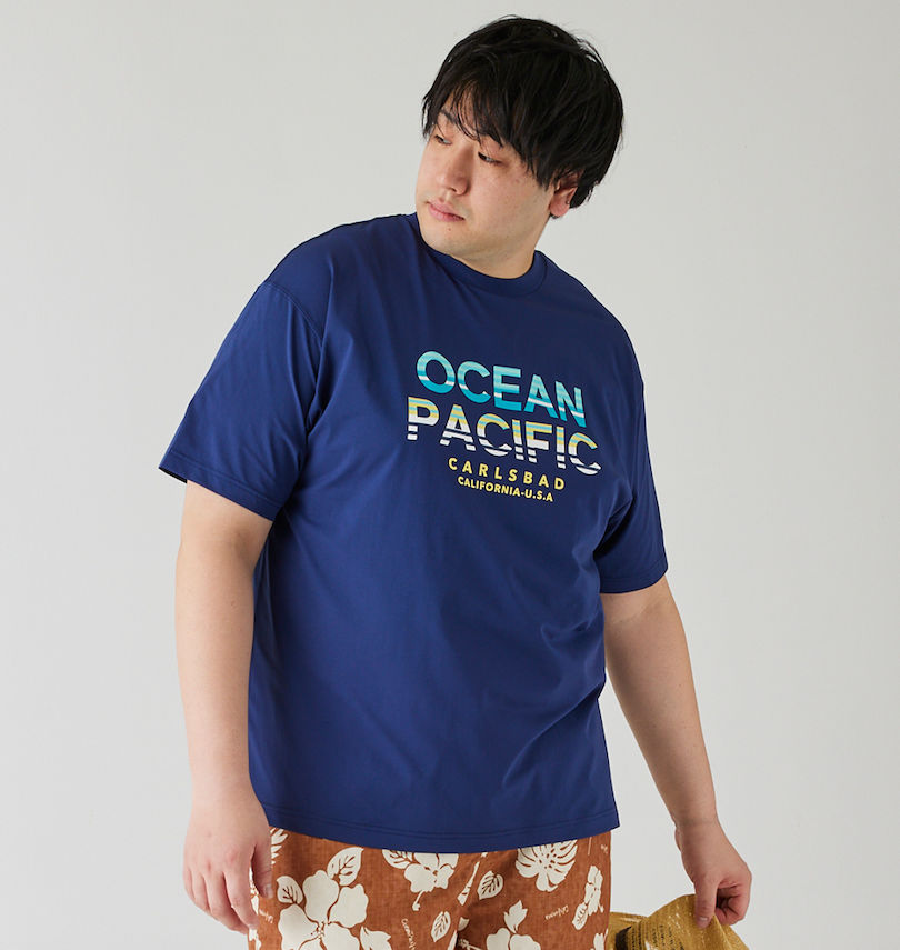 大きいサイズ メンズ OCEAN PACIFIC (オーシャンパシフィック) PEARTEX UV半袖Tシャツ
身長:182cm/バスト:123cm/着用サイズ:3L