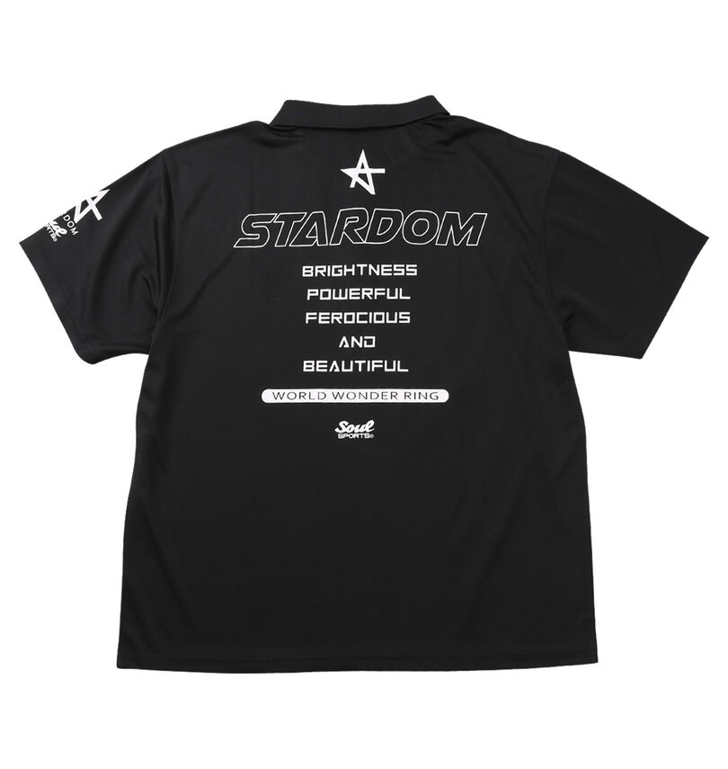 大きいサイズ メンズ STARDOM×SOUL SPORTS (スターダム×ソウルスポーツ) レフェリー半袖ポロシャツ
バックスタイル