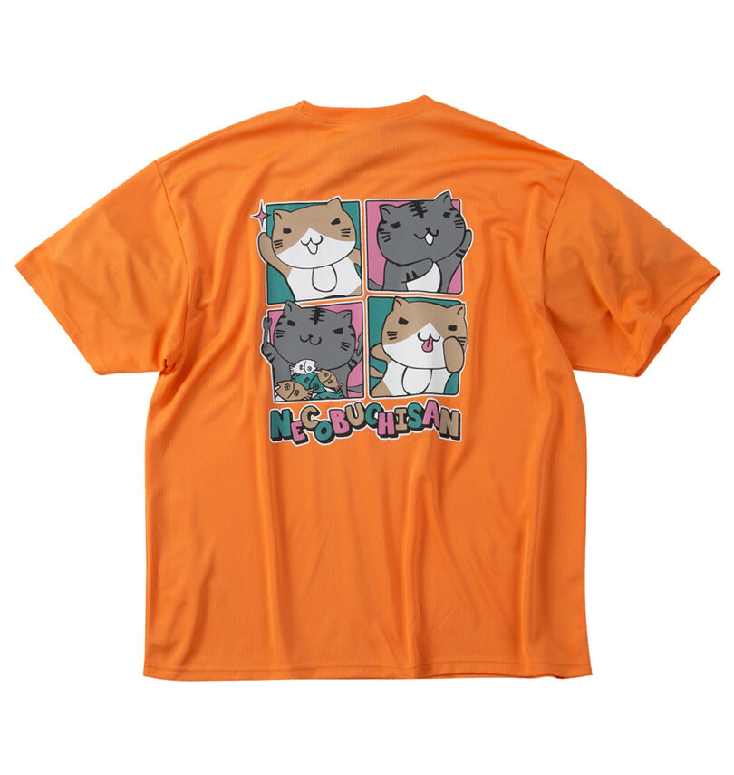 大きいサイズ メンズ NECOBUCHI-SAN (ネコブチサン) DRYハニカムメッシュ半袖Tシャツ
                        バックスタイル