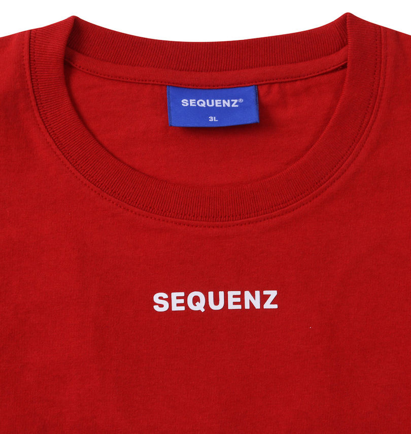 大きいサイズ メンズ SEQUENZ (シークエンズ) バックビッグロゴ半袖Tシャツ 