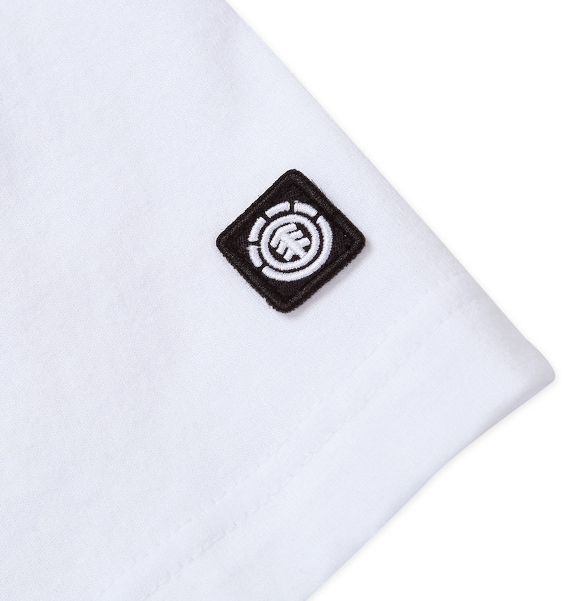 大きいサイズ メンズ ELEMENT (エレメント) FLANE半袖Tシャツ
                        袖ワッペン