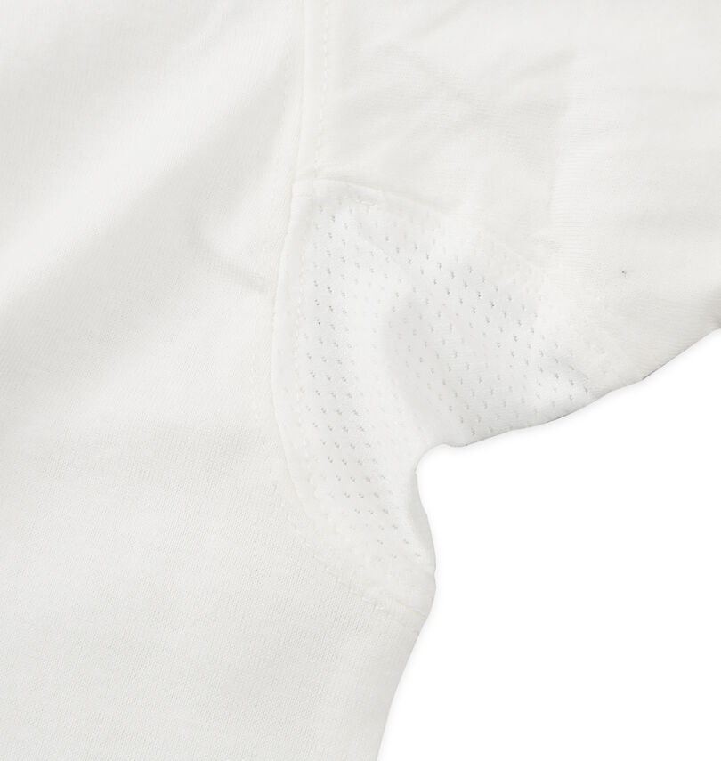 大きいサイズ メンズ EL.FO (エルフォ) 無地ポケット付タフ衿クルーネック半袖Tシャツ
脇下のメッシュ