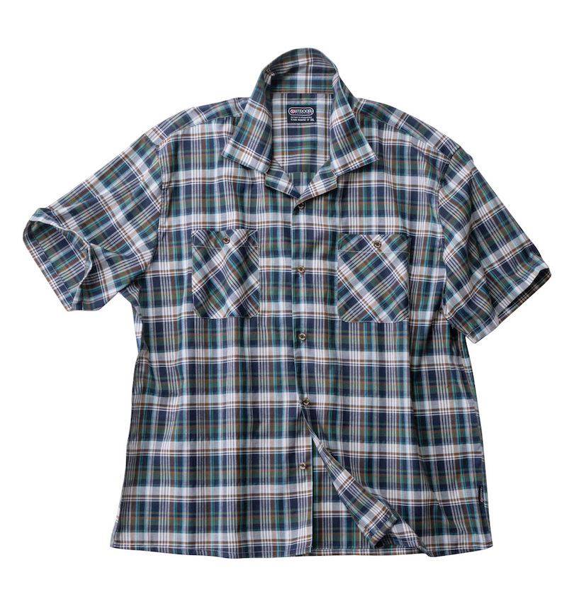 大きいサイズ メンズ OUTDOOR PRODUCTS (アウトドア プロダクツ) チェックオープンカラー半袖シャツ 