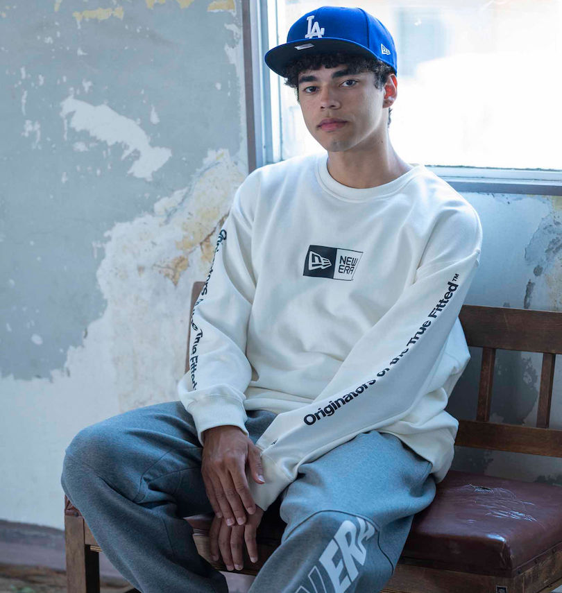 大きいサイズ メンズ NEW ERA (ニューエラ) Originators of the True Fitted™クルーネックトレーナー