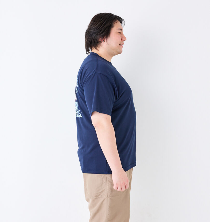 大きいサイズ メンズ 豊天 (ブーデン) 元祖豊天波DRYハニカムメッシュ半袖Tシャツ