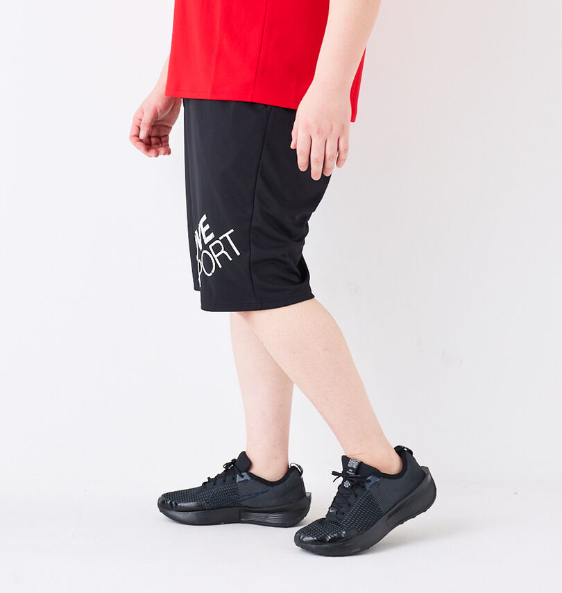 大きいサイズ メンズ MOVESPORT (ムーブスポーツ) ビッグロゴハーフパンツ