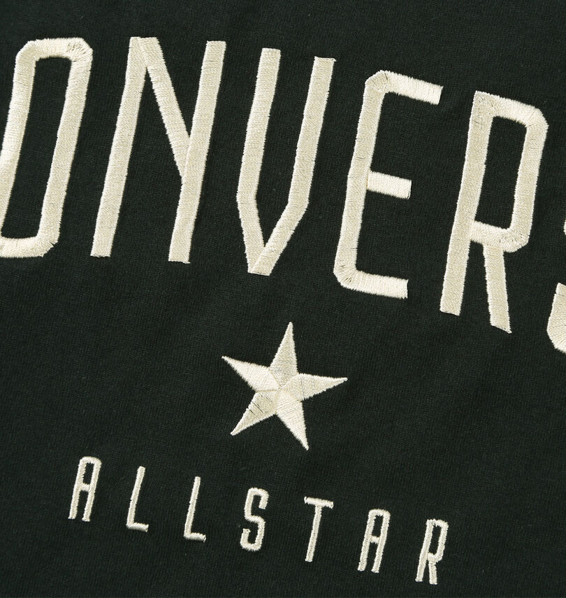 大きいサイズ メンズ CONVERSE (コンバース) 五分袖フットボールTシャツ
                        刺繍