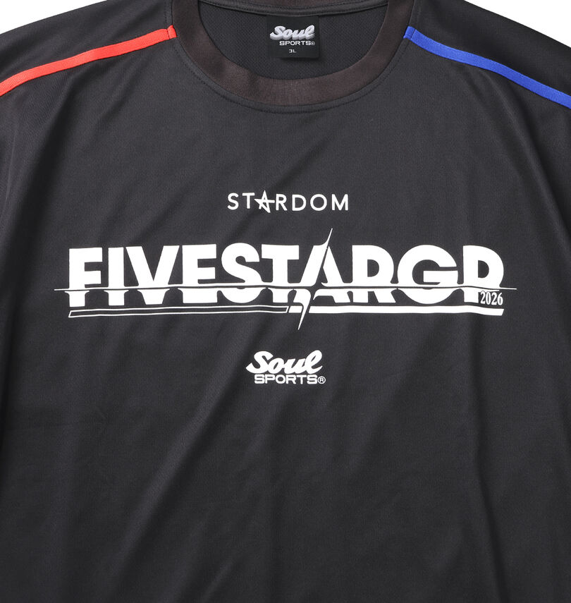 大きいサイズ メンズ SOUL SPORTS×STARDOM (スターダム×ソウルスポーツ) 5STAR-GP2026大会半袖Tシャツ
フロントプリント