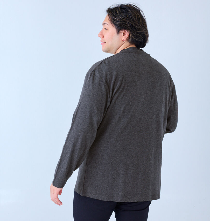 大きいサイズ メンズ Mc.S.P (エムシーエスピー) オーガニックスムース起毛ハイネック長袖Tシャツ
                        